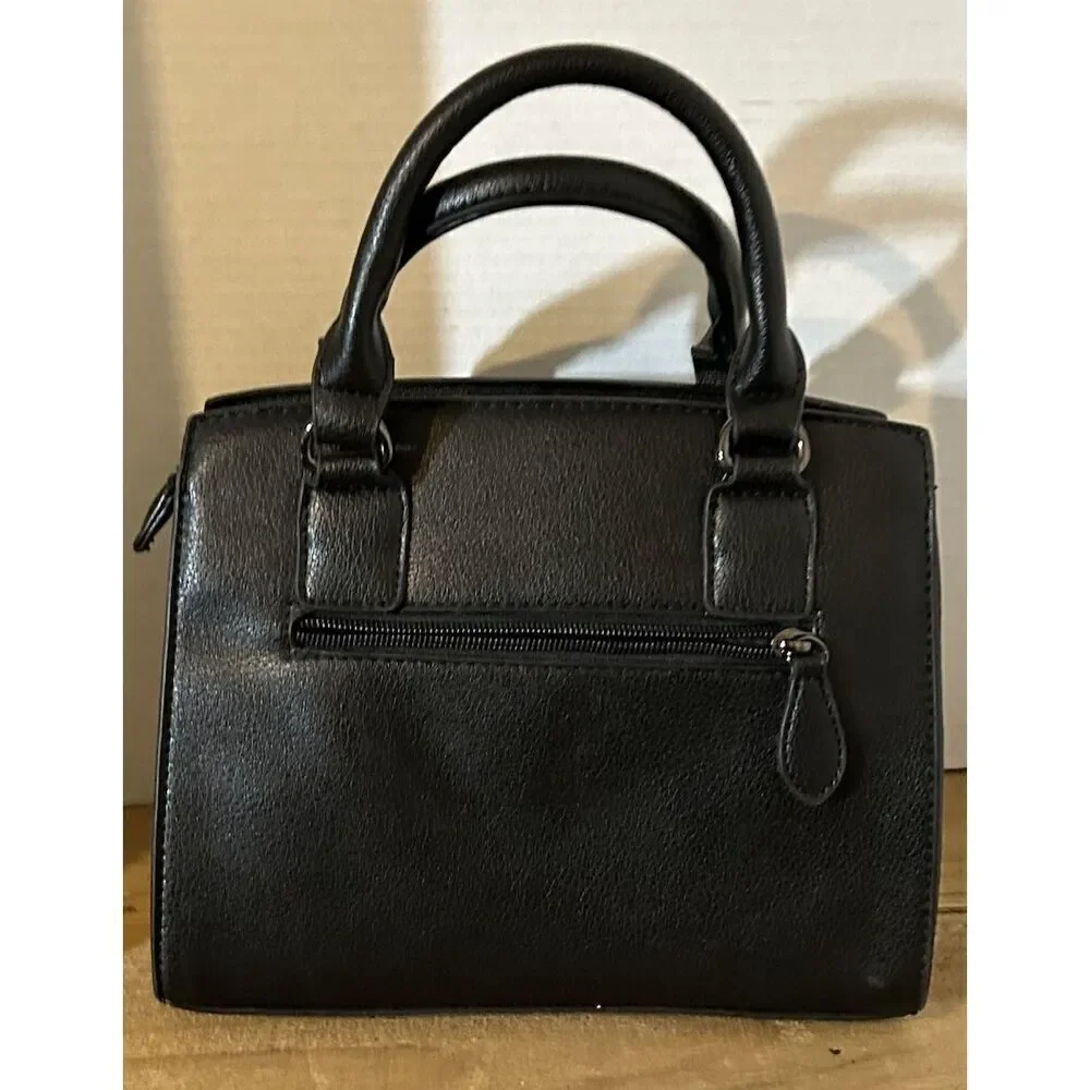 Charming Charlie's Satchel Purse Handbag Black 130194BLCK-H